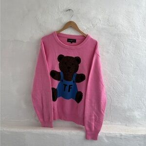 Teddy fresh pink knit sweater XL